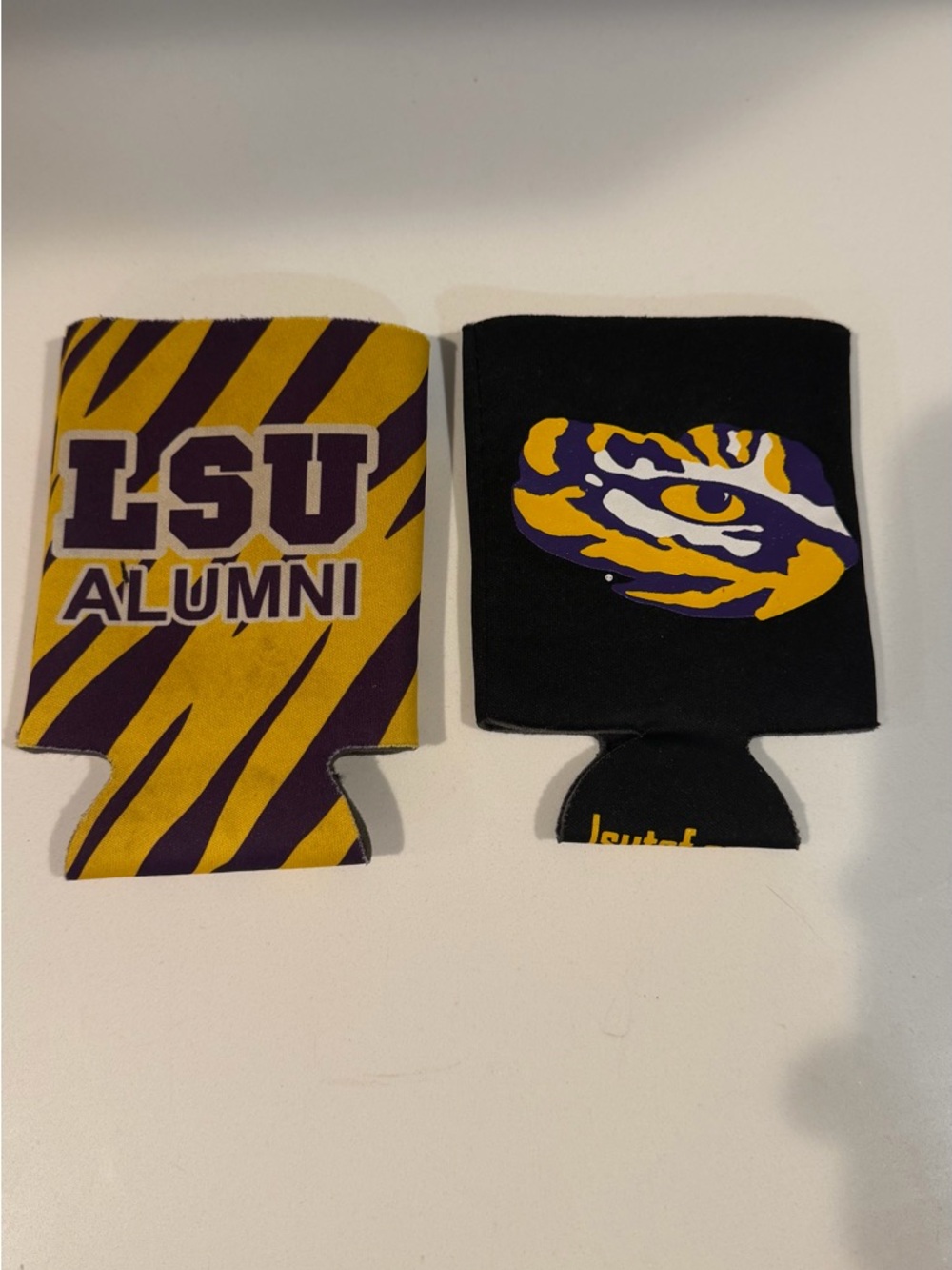 Alumni Can Cooler Koozie - Purple and Gold